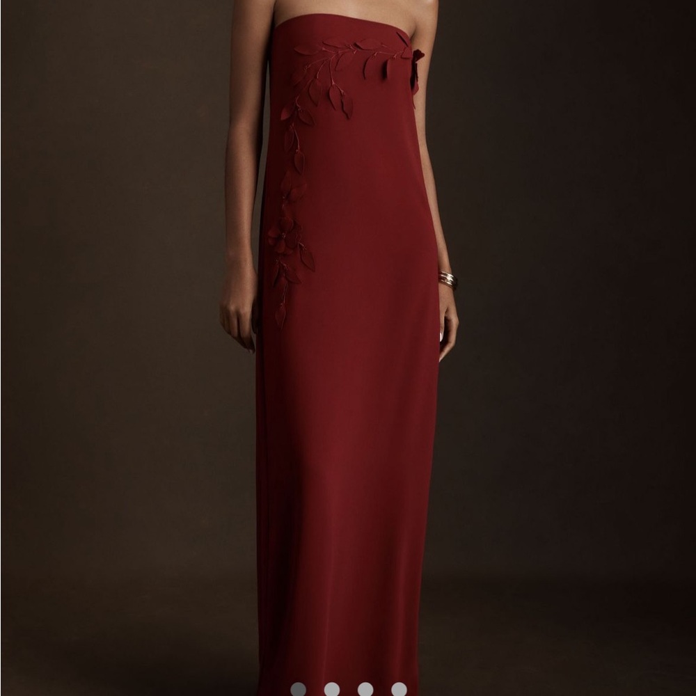 Sachin & Babi Margaux Strapless Taffeta Embellished Column Gown